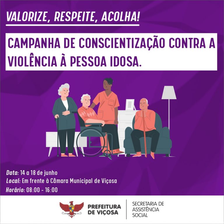 Campanha de prevenção contra a violência à pessoa idosa